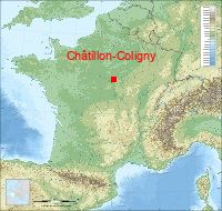 Carte De Chatillon Coligny Plan De Chatillon Coligny Code Postal