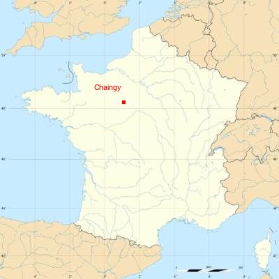Fond de carte avec Chaingy