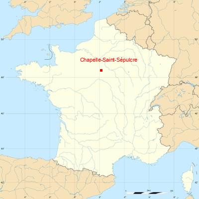 Fond de carte avec Chapelle-Saint-Sépulcre