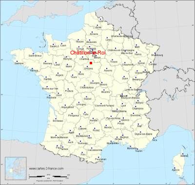 Carte de Châtillon-le-Roi