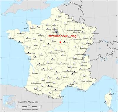 Carte de Dammarie-sur-Loing