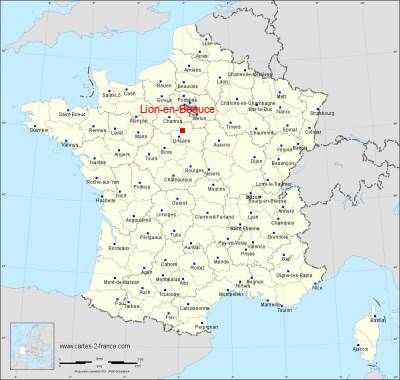 Carte de Lion-en-Beauce