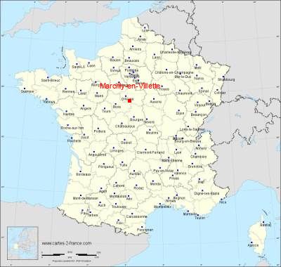 Carte de Marcilly-en-Villette
