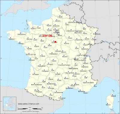 Carte de Mardié