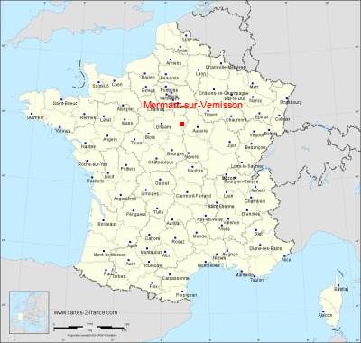 Carte de Mormant-sur-Vernisson