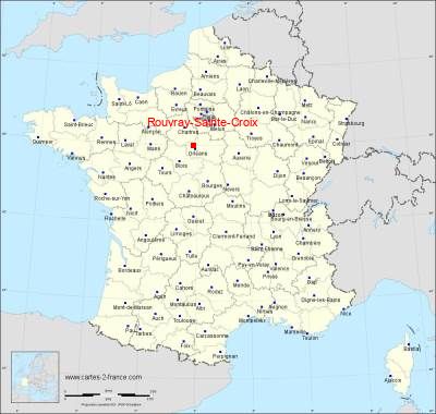 Carte de Rouvray-Sainte-Croix