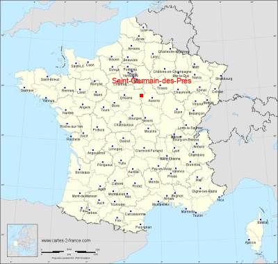 Carte de Saint-Germain-des-Prés