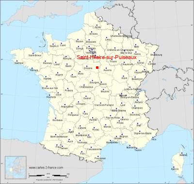Carte de Saint-Hilaire-sur-Puiseaux