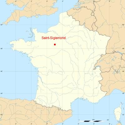 Fond de carte avec Saint-Sigismond