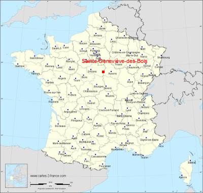 Carte de Sainte-Geneviève-des-Bois