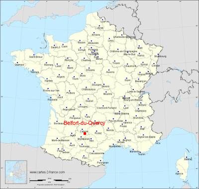 Carte de Belfort-du-Quercy