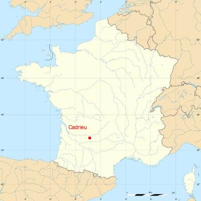 Fond de carte avec Cadrieu