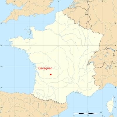 Fond de carte avec Cavagnac