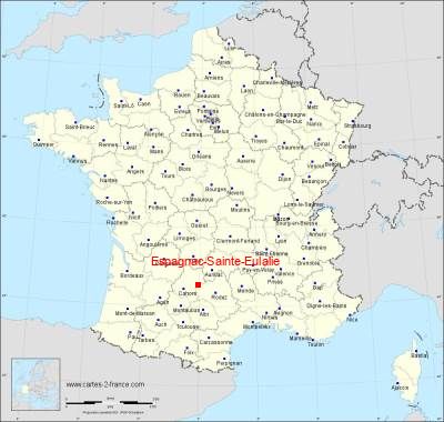 Carte de Espagnac-Sainte-Eulalie