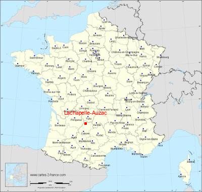 Carte de Lachapelle-Auzac