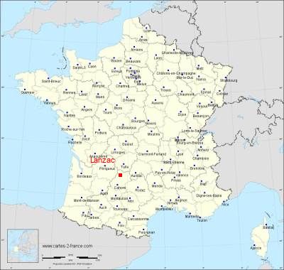 Carte de Lanzac