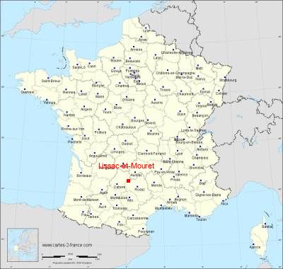 Carte de Lissac-et-Mouret