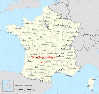 Carte de Saint-Cirq-Souillaguet