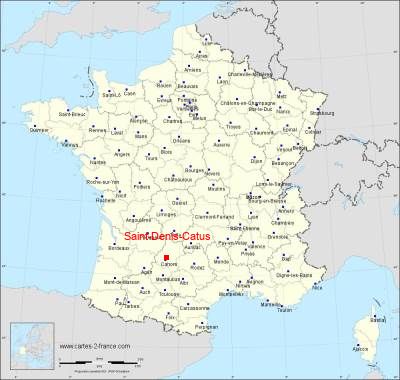 Carte de Saint-Denis-Catus
