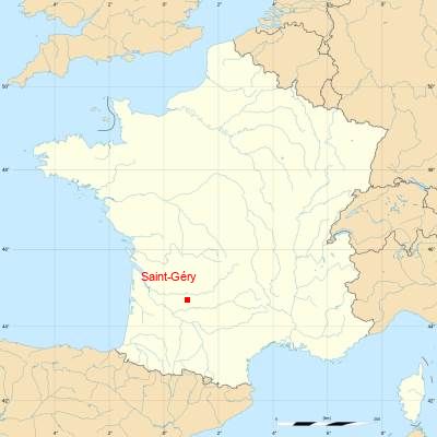 Fond de carte avec Saint-Géry