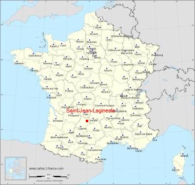 Carte de Saint-Jean-Lagineste