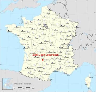 Carte de Saint-Jean-Lespinasse