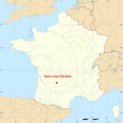 Fond de carte avec Saint-Jean-Mirabel