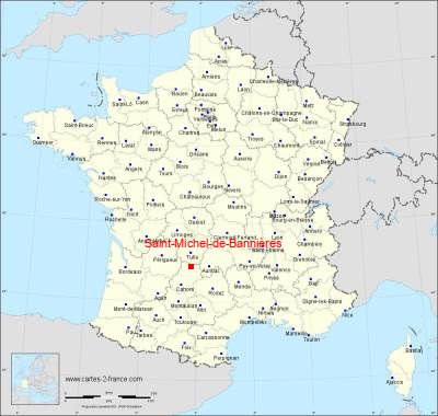 Carte de Saint-Michel-de-Bannières