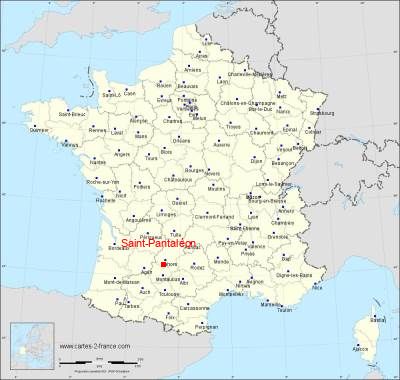 Carte de Saint-Pantaléon