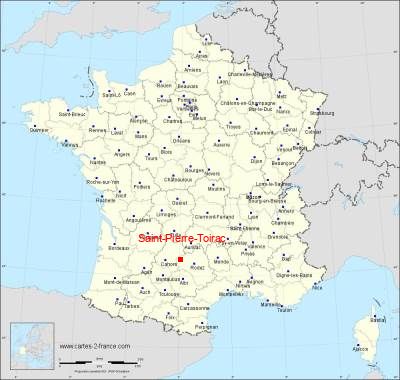 Carte de Saint-Pierre-Toirac