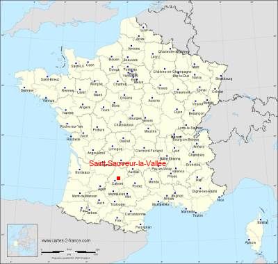 Carte de Saint-Sauveur-la-Vallée