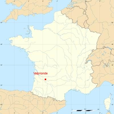 Fond de carte avec Valprionde