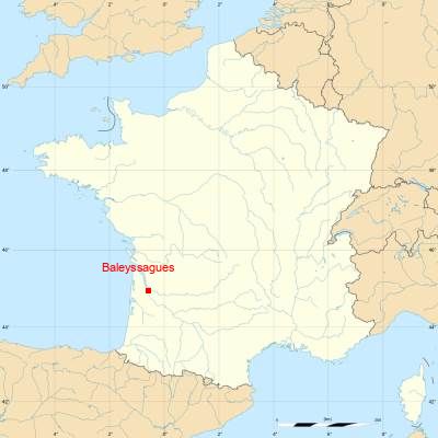 Fond de carte avec Baleyssagues