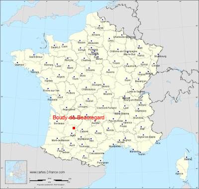 Carte de Boudy-de-Beauregard