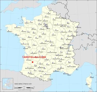 Carte de Castelnau-sur-Gupie
