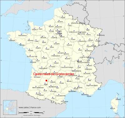 Carte de Castelnaud-de-Gratecambe