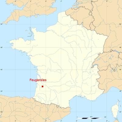 Fond de carte avec Feugarolles