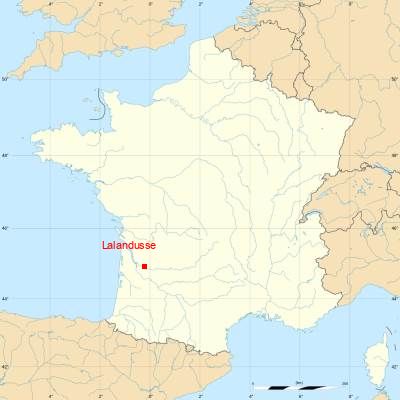 Fond de carte avec Lalandusse