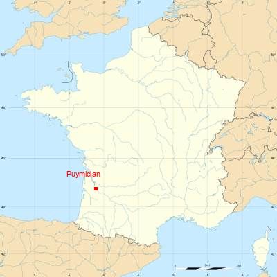 Fond de carte avec Puymiclan