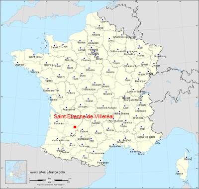 Carte de Saint-Etienne-de-Villeréal