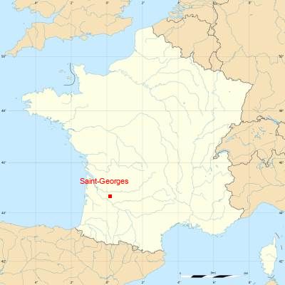 Fond de carte avec Saint-Georges