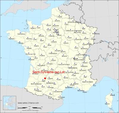 Carte de Saint-Sylvestre-sur-Lot