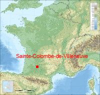 localisation mairie de Sainte-Colombe-de-Villeneuve