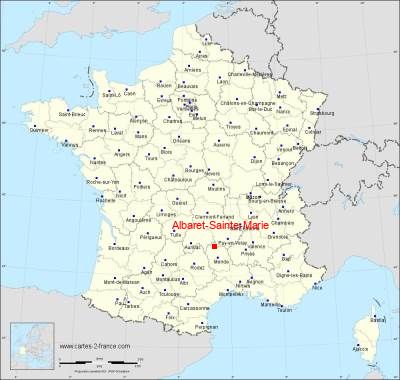Carte de Albaret-Sainte-Marie