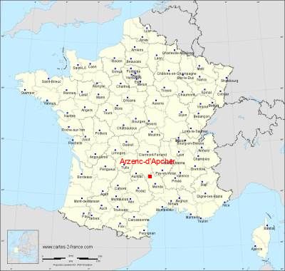 Carte de Arzenc-d'Apcher