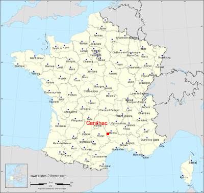 Carte de Canilhac