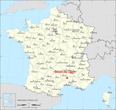 Carte de Collet-de-Dèze