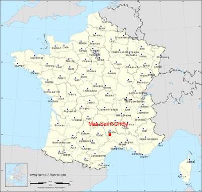 Carte de Mas-Saint-Chély