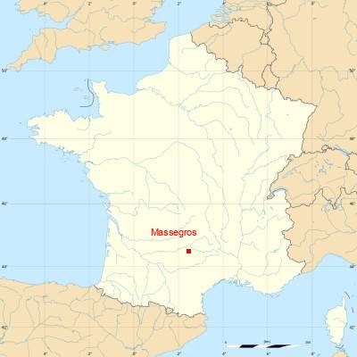 Fond de carte avec Massegros