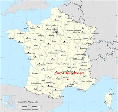 Carte de Saint-Hilaire-de-Lavit